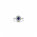 Anello Salvini Con Zaffiro Blu E Diamanti