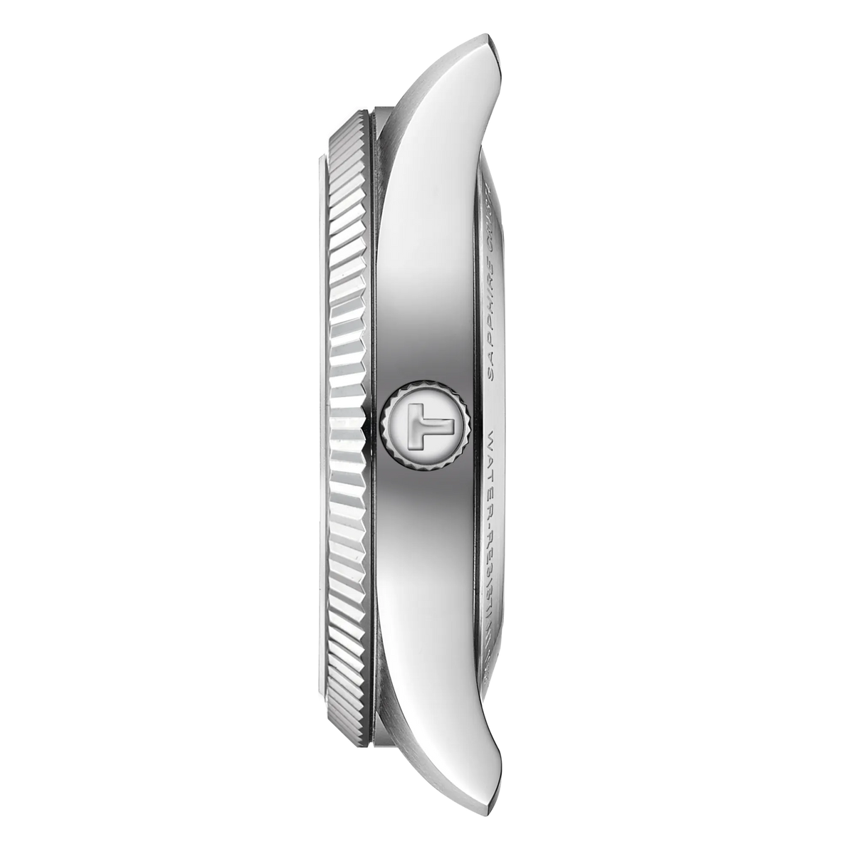 Tissot Ballade 39 mm, profilo della cassa in acciaio