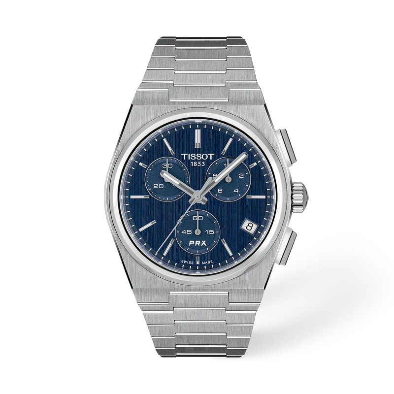 Orologio Tissot PRX Chronograph 41 mm Quarzo Quadrante Blu