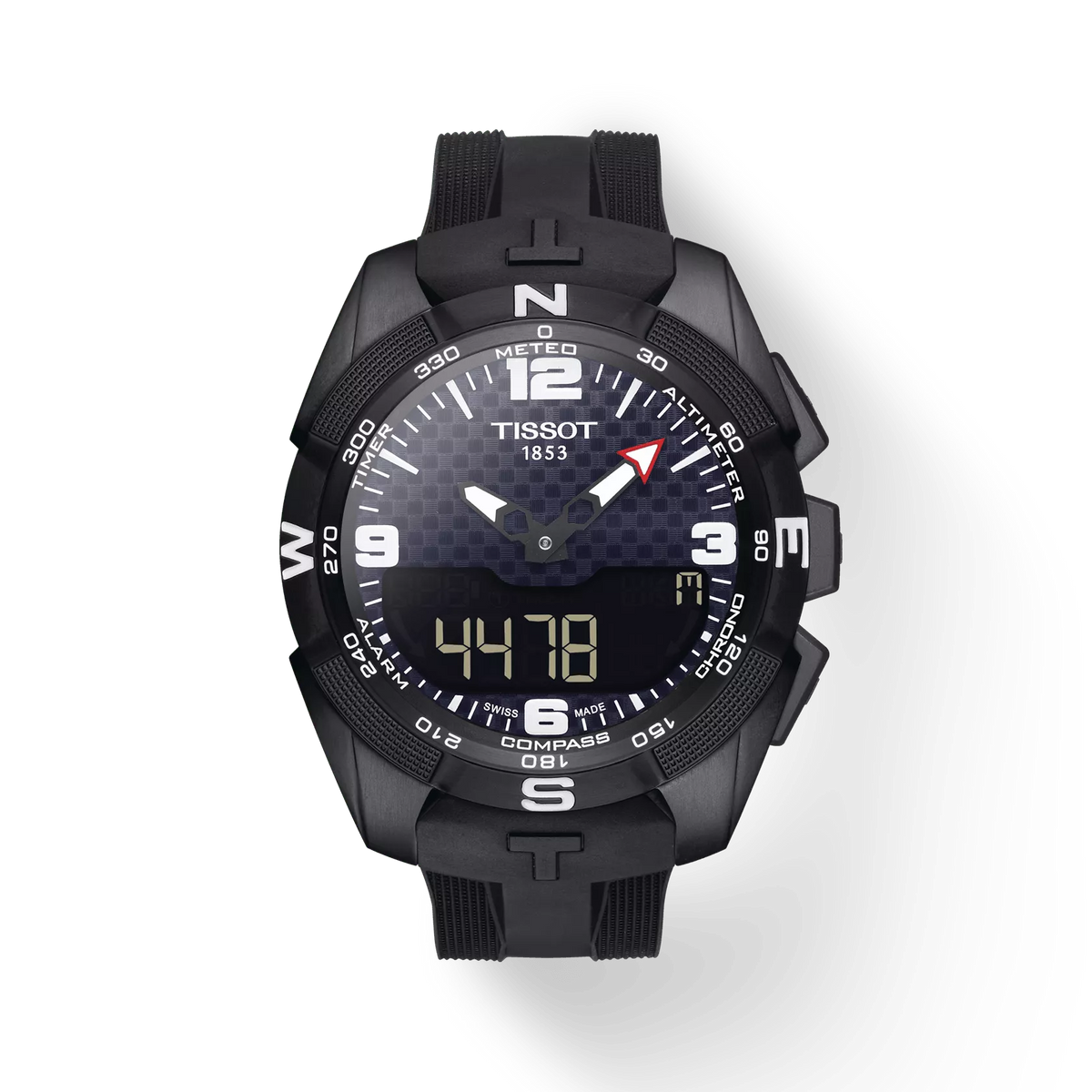 Tissot T-Touch Expert Solar T091.420.47.057.01 in titanio nero, vista frontale