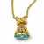 Girocollo con Ciondolo Roberta Gioielli Oro 18kt Topazio Azzurro