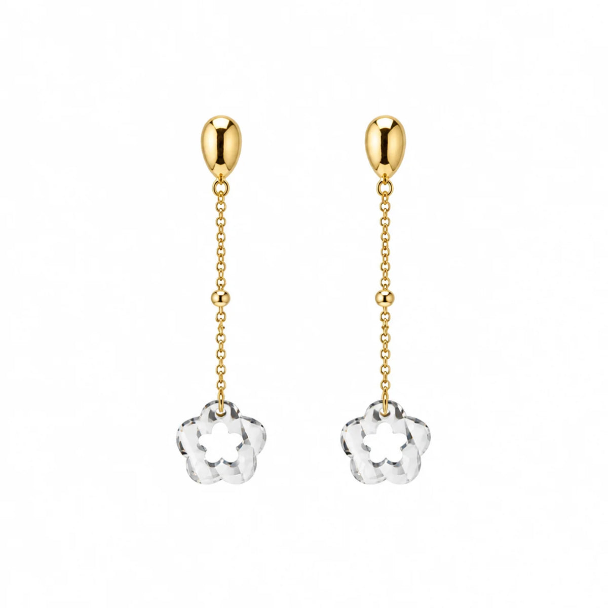 Orecchini Oro Bianco e Giallo 18kt
