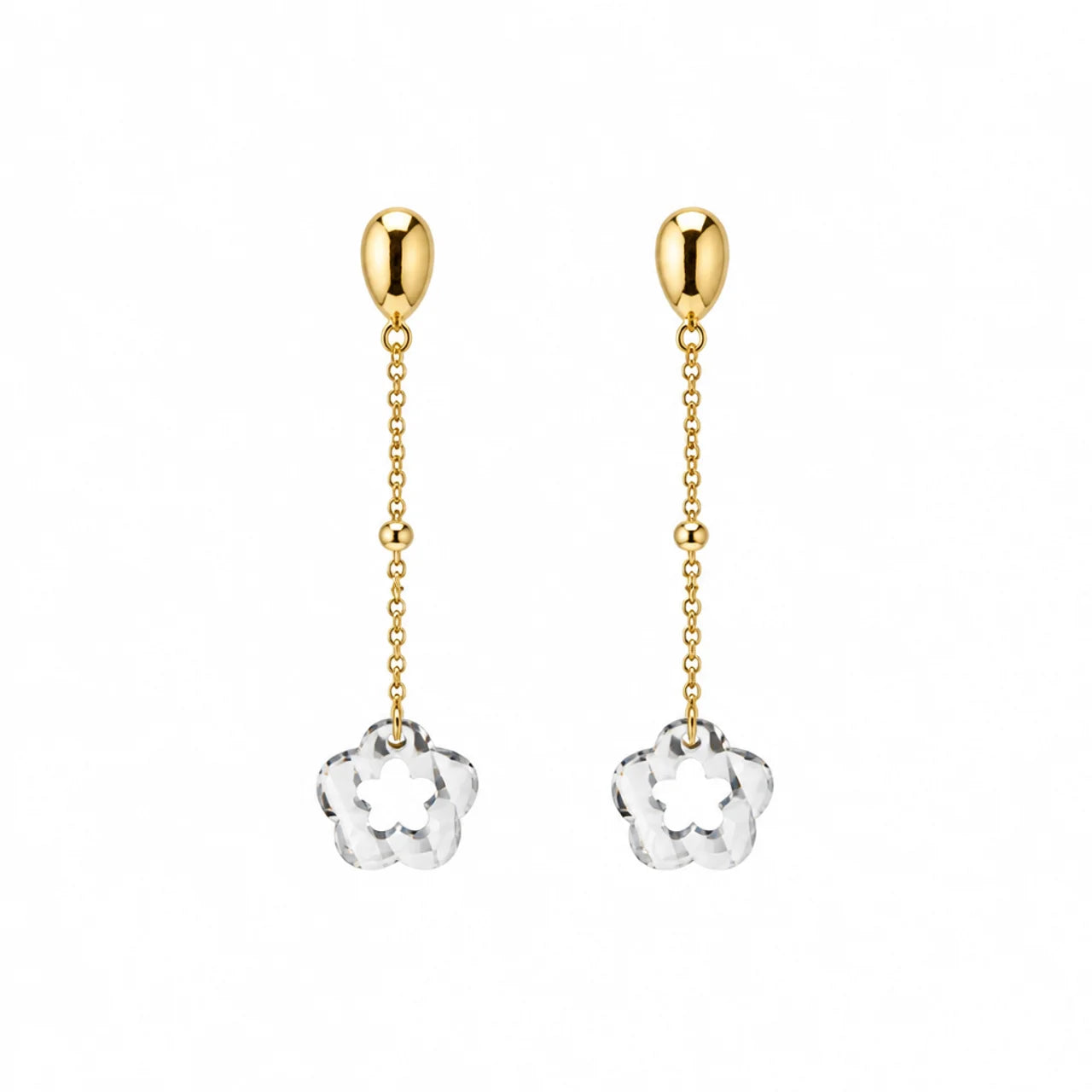Orecchini Oro Bianco e Giallo 18kt