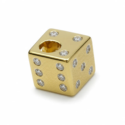 Ciondolo Damiani Dado Oro 18kt Diamanti 0,14 ct